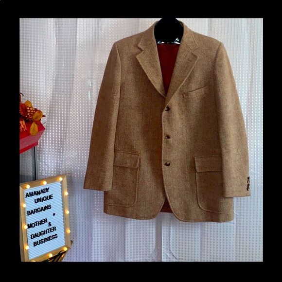 Harris Tweed Beecroft & Bull 100% Wool Blazer